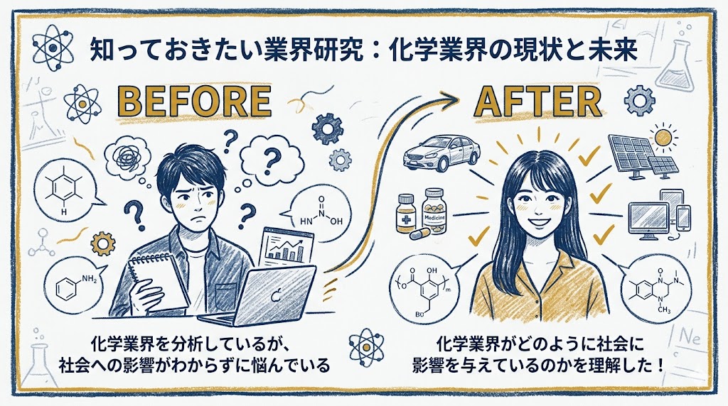 知っておきたい業界研究：化学業界の現状と未来
