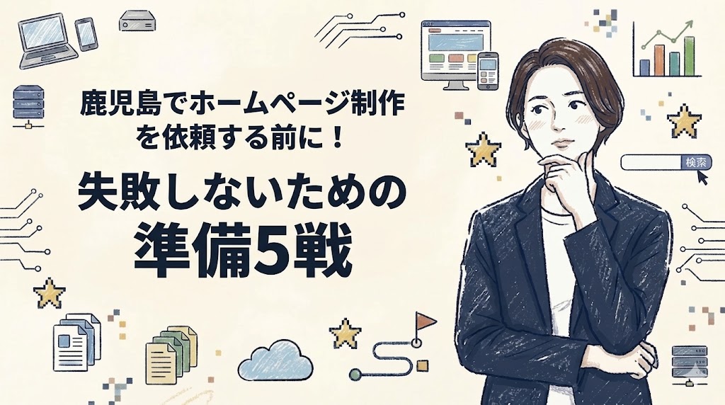鹿児島でホームページ制作を依頼する前に！失敗しないための準備5選